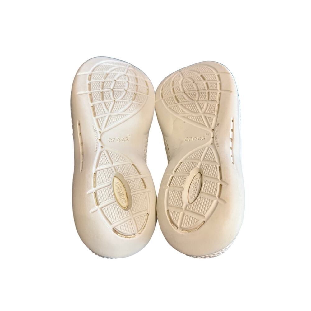 Crocs Literide 360 Pacer Cream Sneakers Men’s size 8 Women’s size 7 - Picture 3 of 6